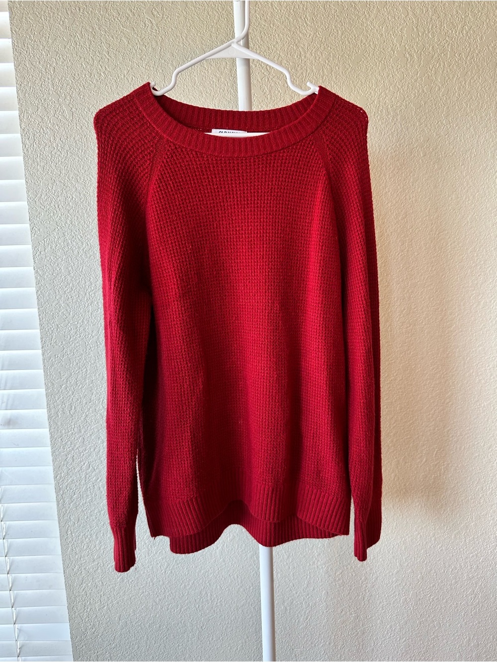 Old Navy so soft crew neck red sweater size medium